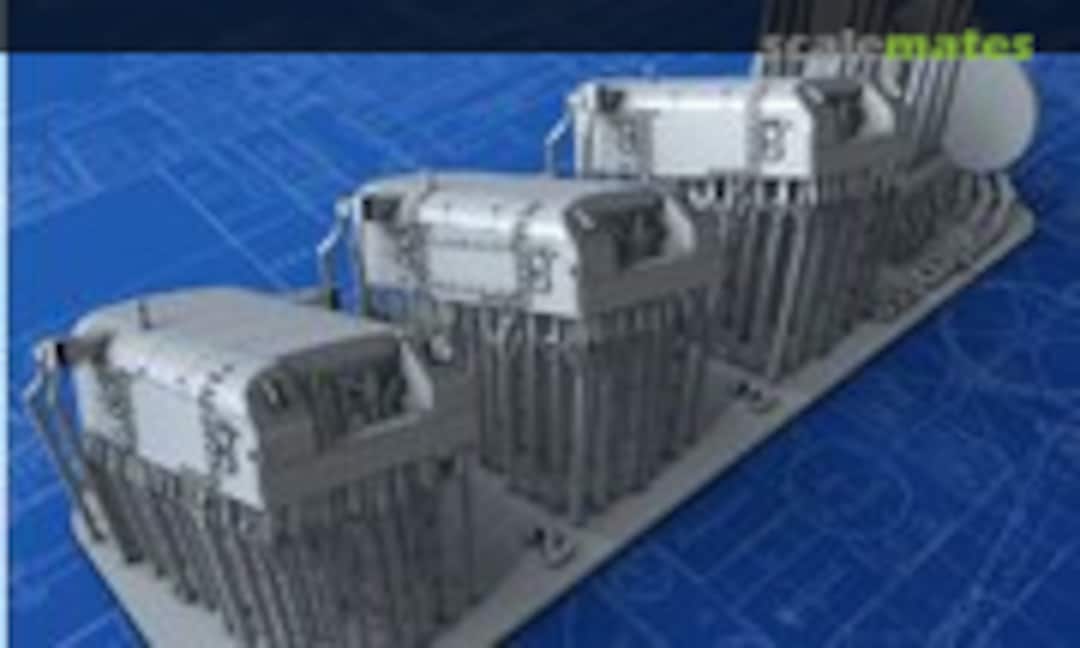 1:700 Triple 8"/55 (20.3 cm) Mounts (Micro Master MM0267P) MM0267P