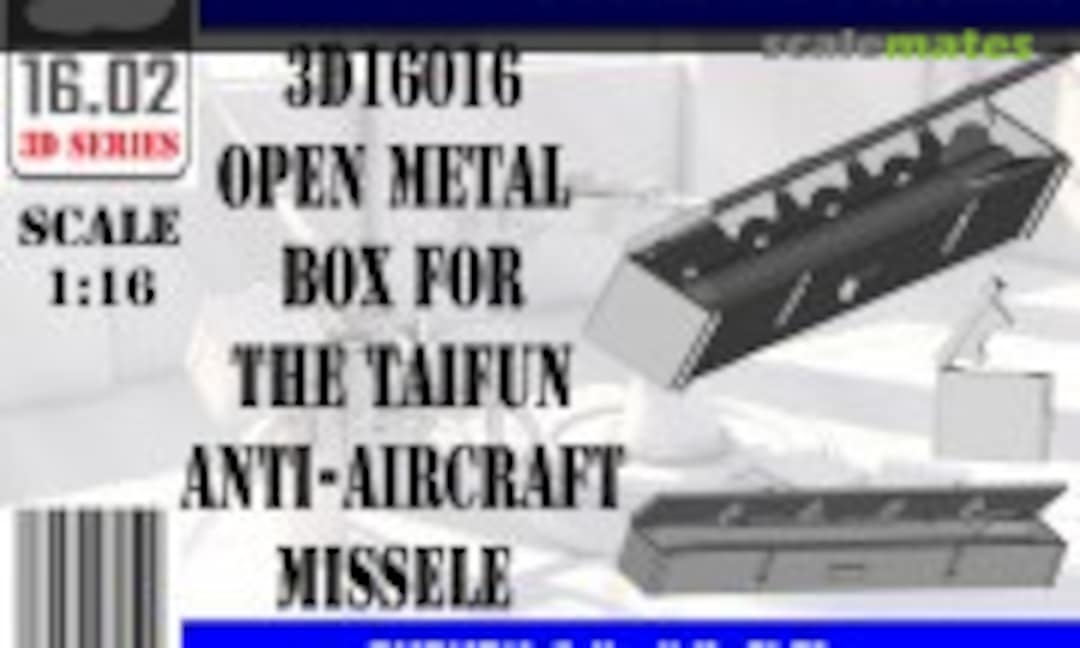 1:16 Open Metal Box for the Taifun Anti-Aircraft Missile (16.02 3D16016) 3D16016