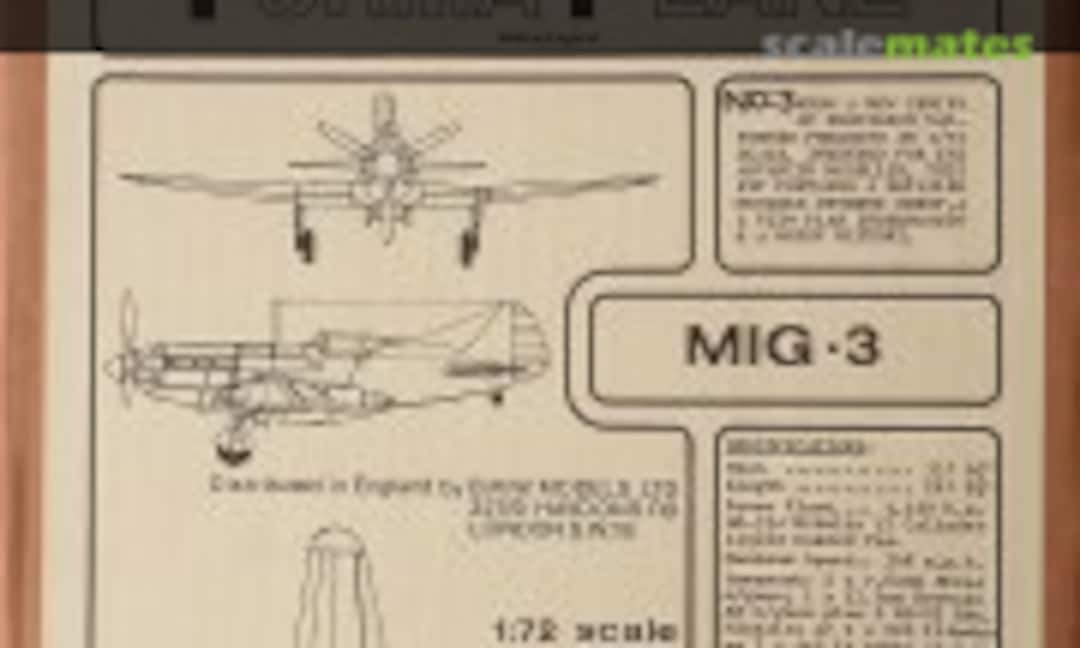 1:72 MiG 3 (Formaplane 3)