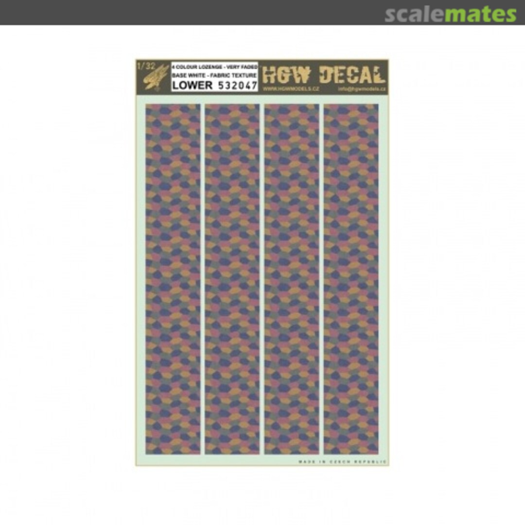 Boxart 4 Colour Lozenge - Very Faded 532047 HGW Models