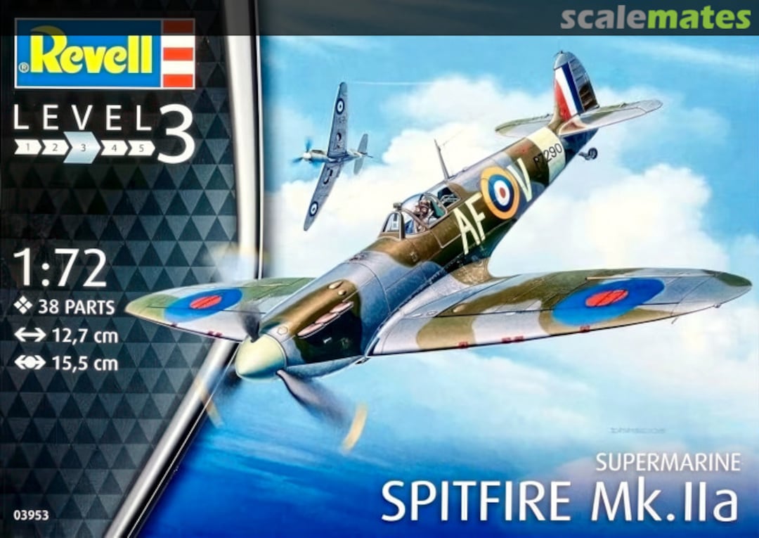 Boxart Spitfire Mk. IIa 03953 Revell Boxart Spitfire Mk. IIa 03953 Revell