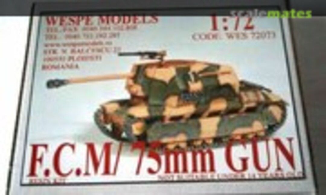 1:72 7.5cm Pak 40/2 (Sf.) auf Gw. FCM 737(f) (Wespe Models WES 72073)