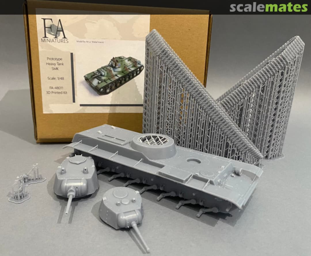 Boxart Prototype Heavy Tank SMK FA-48011 F&A Miniatures Boxart Prototype Heavy Tank SMK FA-48011 F&A Miniatures