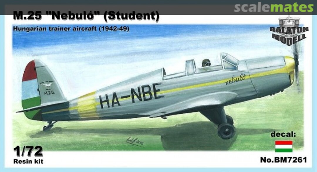 Boxart M.25 Nebuló (Student) BM7261 Balaton Modell Boxart M.25 Nebuló (Student) BM7261 Balaton Modell