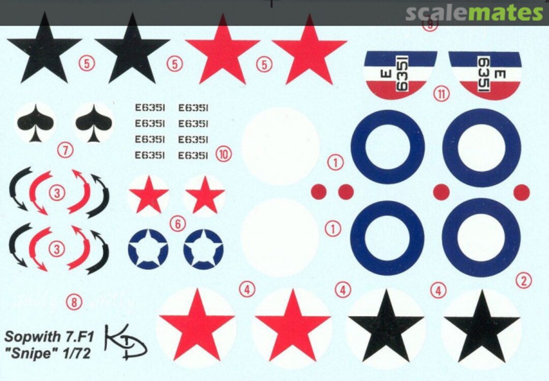 Boxart Sopwith 7.F1 "Snipe" KD72001 Klastr Decol