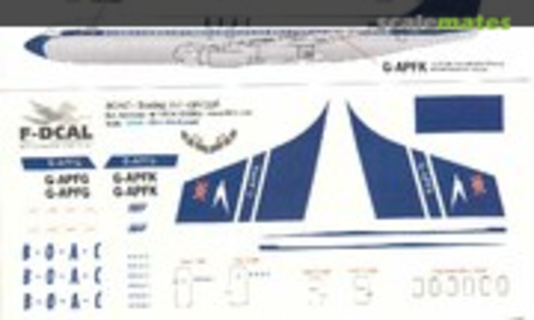 1:144 BOAC Boeing 707-436/336 (F-DCAL FD14066) FD14066