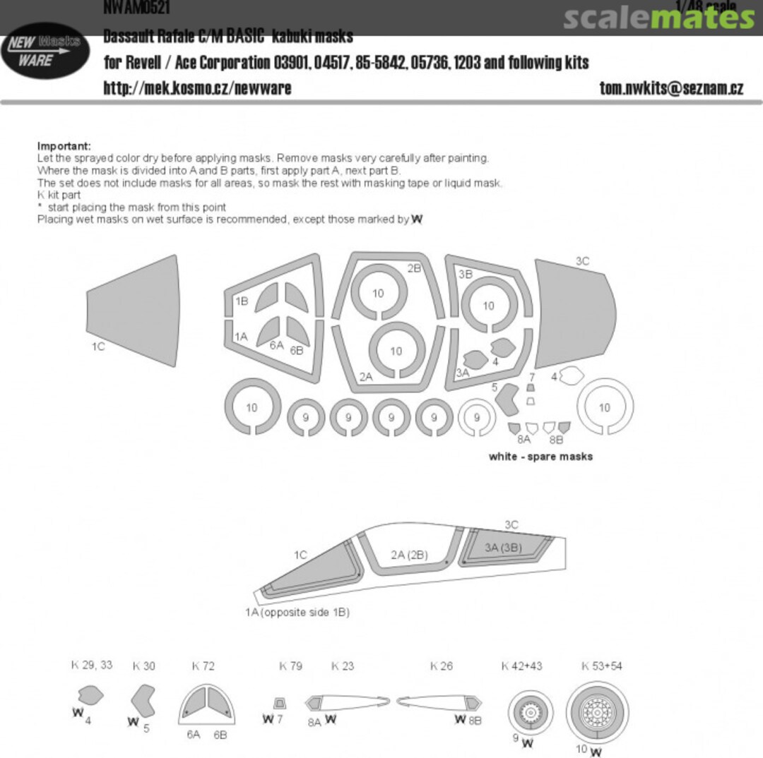 Boxart Dassault Rafale C/M BASIC kabuki masks NWAM0521 New Ware Boxart Dassault Rafale C/M BASIC kabuki masks NWAM0521 New Ware