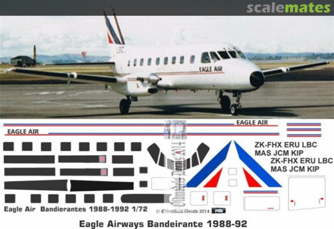Boxart Bandeirante - Eagle Airways 1988-1992 OMD0503 Oldmodels Decals Boxart Bandeirante - Eagle Airways 1988-1992 OMD0503 Oldmodels Decals