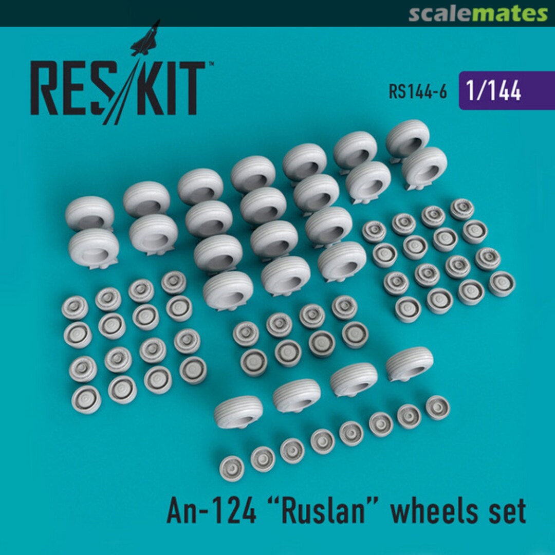Boxart An-124 Ruslan - wheels set RS144-0006 ResKit Boxart An-124 Ruslan - wheels set RS144-0006 ResKit