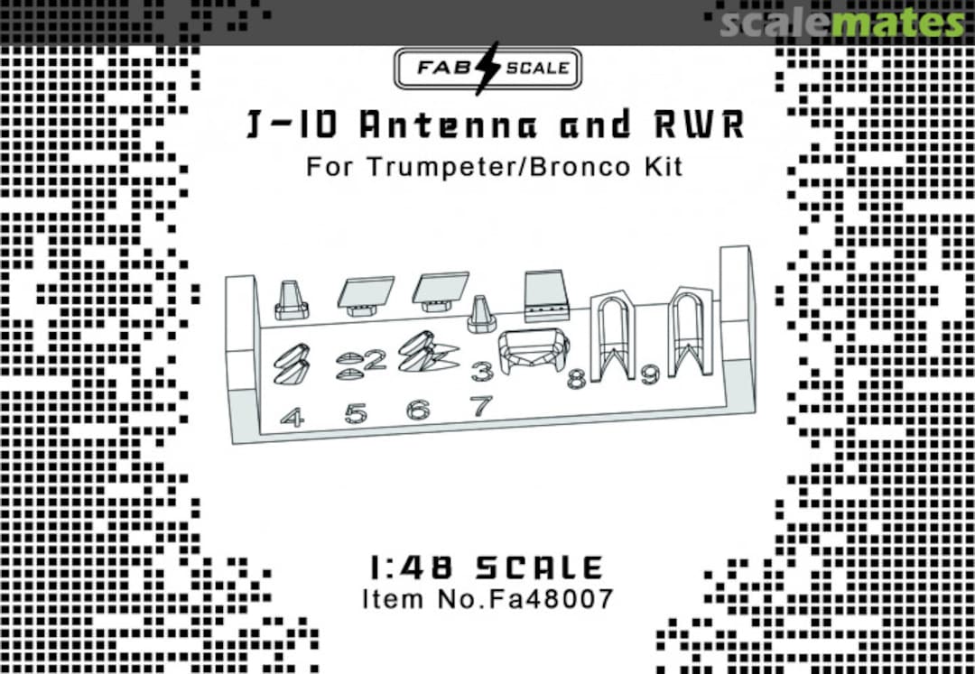 Boxart J-10 Antenna and RWR Fa48007 Fab Scale Boxart J-10 Antenna and RWR Fa48007 Fab Scale