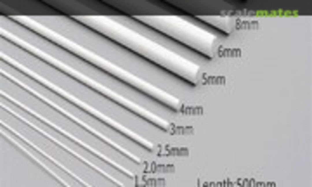 No 0.5-10mm White Round Stick ABS Plastic (MDWD 2mm 100pcs.) 2mm 100pcs.