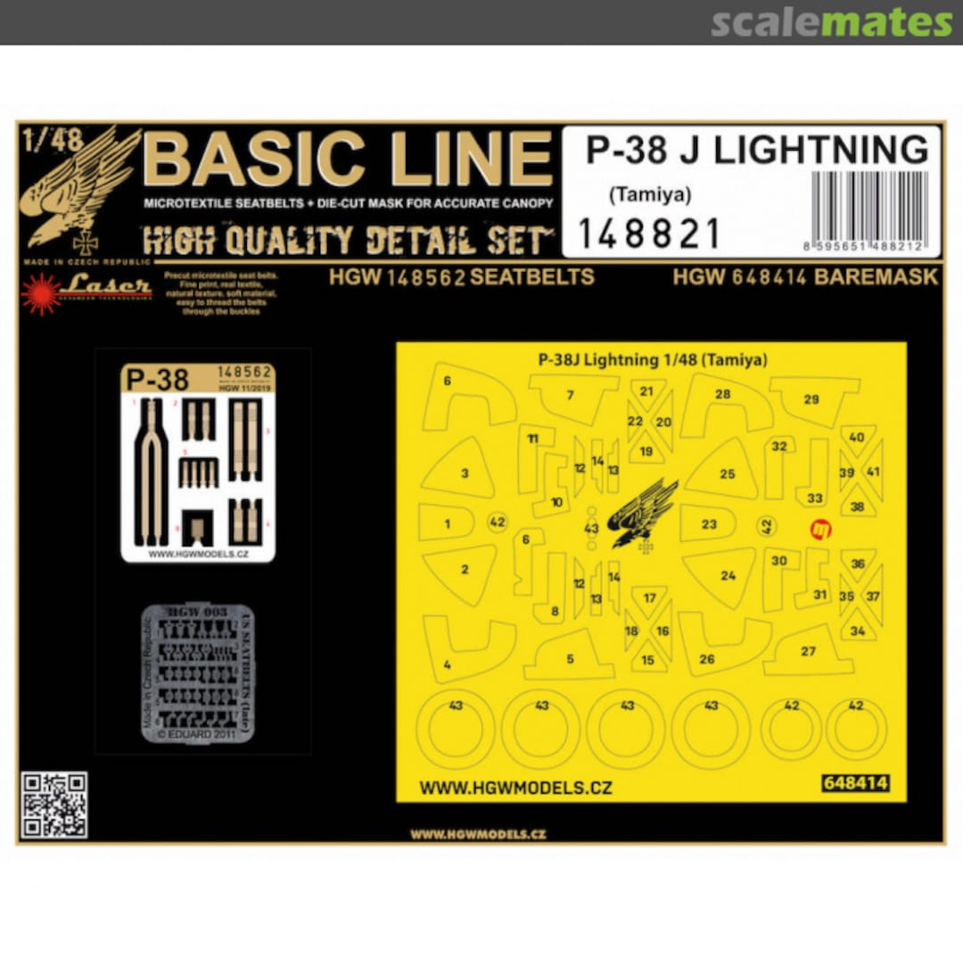 Boxart P-38J Lightning - Basic Line - Tamiya - 148821 HGW Models Boxart P-38J Lightning - Basic Line - Tamiya - 148821 HGW Models