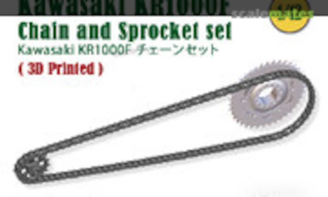1:12 Kawasaki KR1000F Chain and Sprocket set (Fat Frog Scale Models DE12034) DE12034