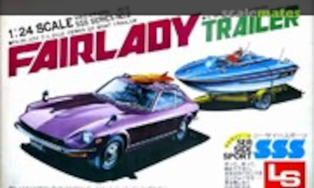 1:24 Fairlady Z-L 2by2 &amp; Zebra GX w/Boat Trailer (LS C1002-1000)