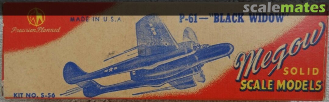 Boxart P-61 "Black Widow" S-56 Megow Boxart P-61 "Black Widow" S-56 Megow