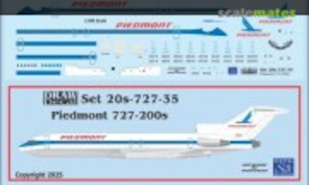 1:200 Piedmont 727-200s (Draw Decal 20-727-35) 20-727-35