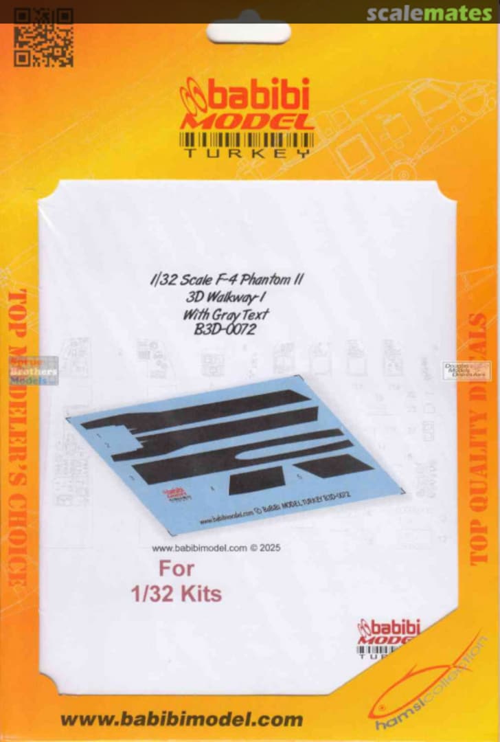 Boxart F-4E 3D Walkway Ver.1 with gray Text B3D-0072 Babibi model