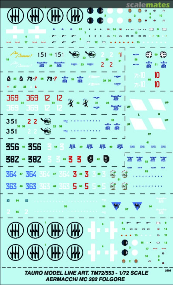 Boxart Macchi MC 202 Folgore 72/553 Tauro Model Boxart Macchi MC 202 Folgore 72/553 Tauro Model
