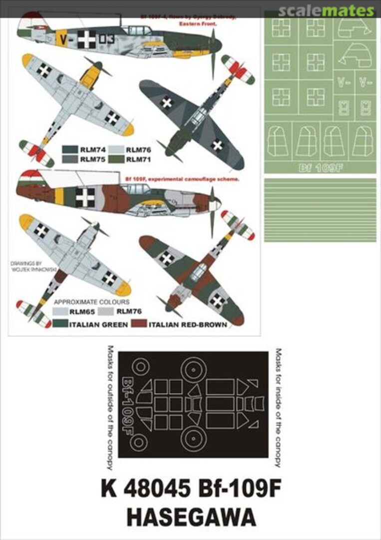 Boxart Bf 109F (Hungarian) K48045 Montex Boxart Bf 109F (Hungarian) K48045 Montex