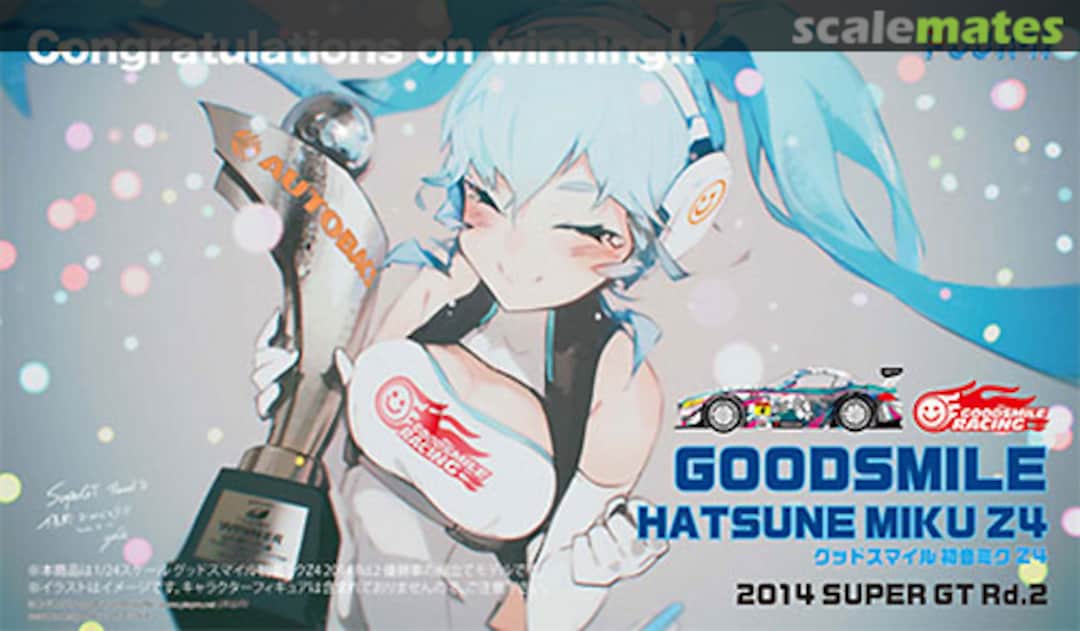 Boxart Good Smile Hatsune Miku Z4 2014 SUPER GT Rd.2 Fuji Winner 17016 Fujimi