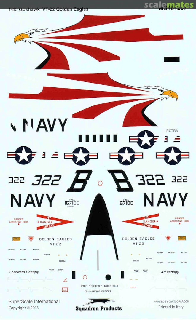 Boxart Boeing T-45C Goshawk VT-22 'Golden Eagles' MS481267 SuperScale International Boxart Boeing T-45C Goshawk VT-22 'Golden Eagles' MS481267 SuperScale International