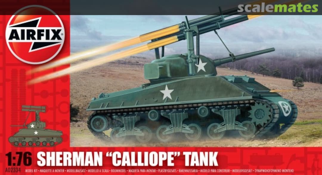 Boxart Sherman "Calliope" Tank A02334 Airfix Boxart Sherman "Calliope" Tank A02334 Airfix