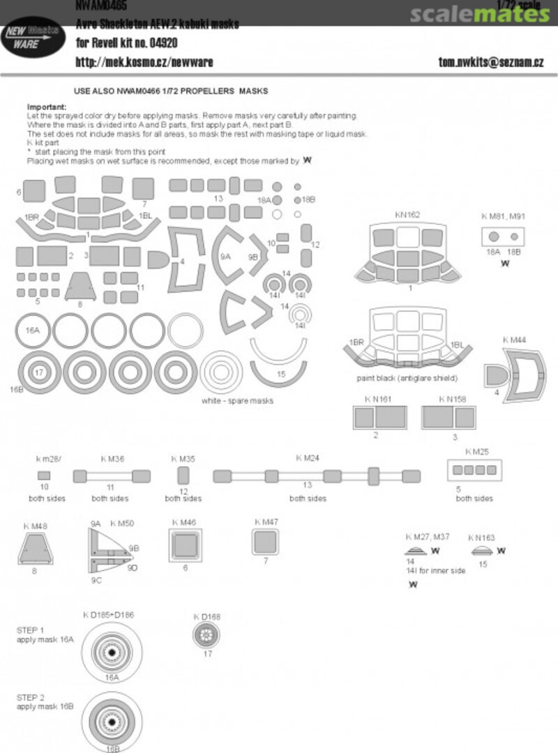 Boxart Avro Shackleton AEW.2 kabuki masks NWAM0465 New Ware