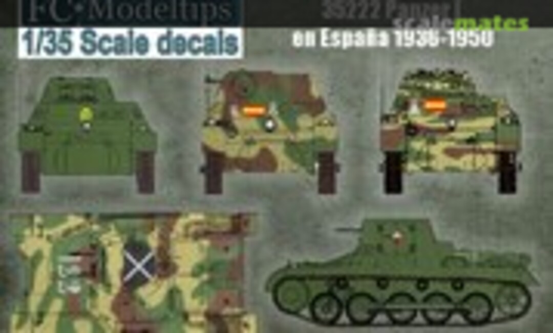 1:35 Panzer I in Spain decals (FC Modeltips 35222) 35222