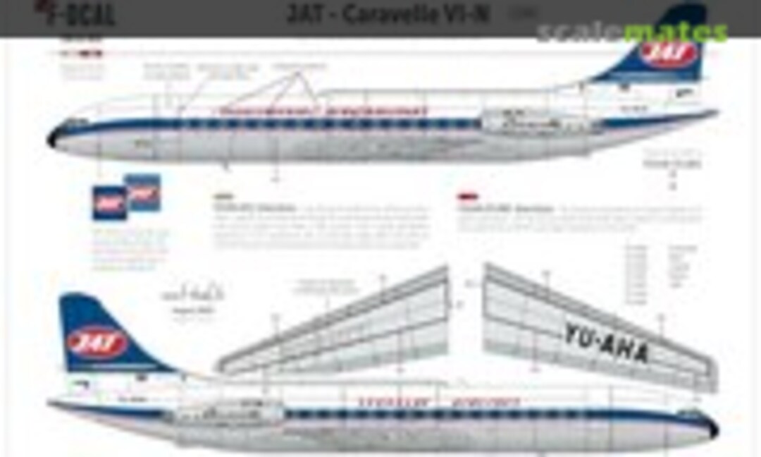 1:144 JAT - Caravelle VI-N (F-DCAL FD144-653) FD144-653