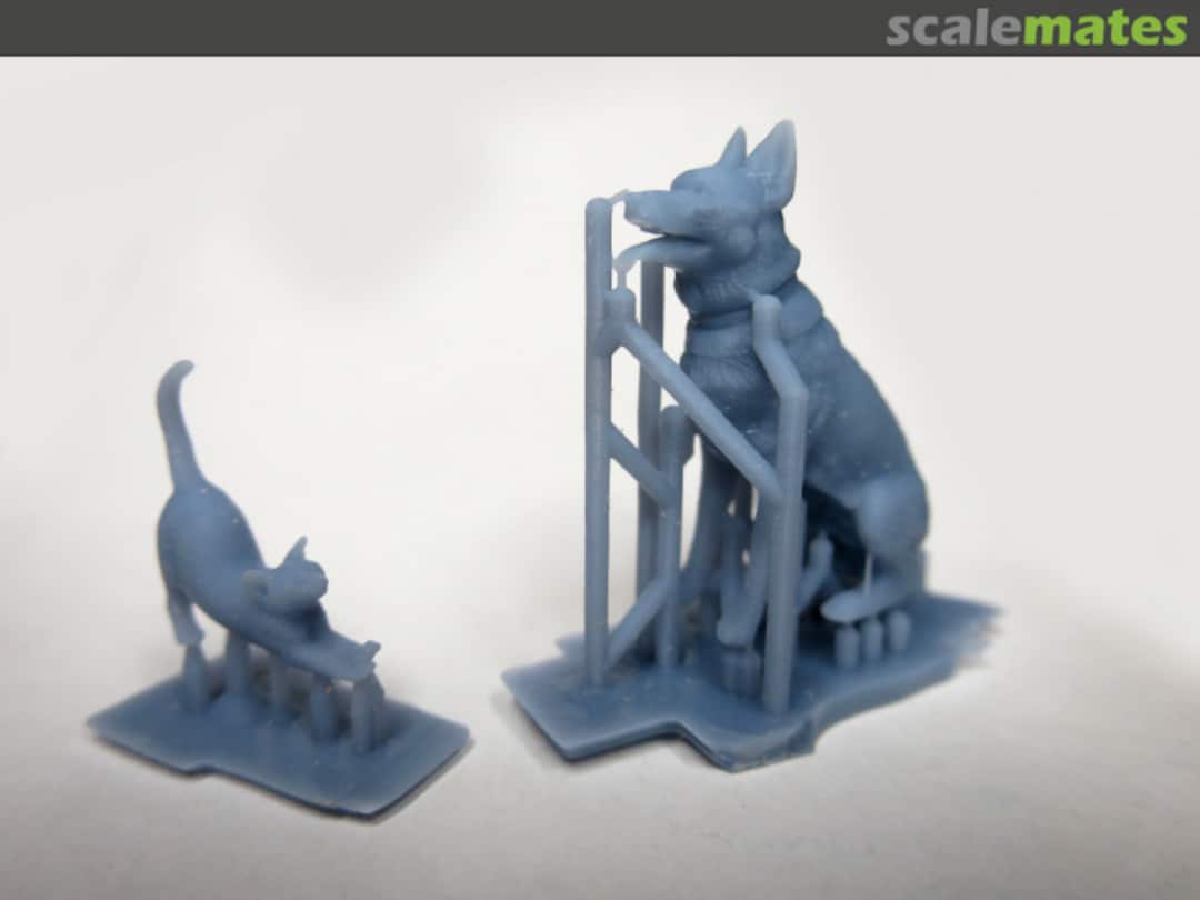 Boxart Tierset Katze und Schäferhund MLC35050 Modellbau Lasercut Boxart Tierset Katze und Schäferhund MLC35050 Modellbau Lasercut