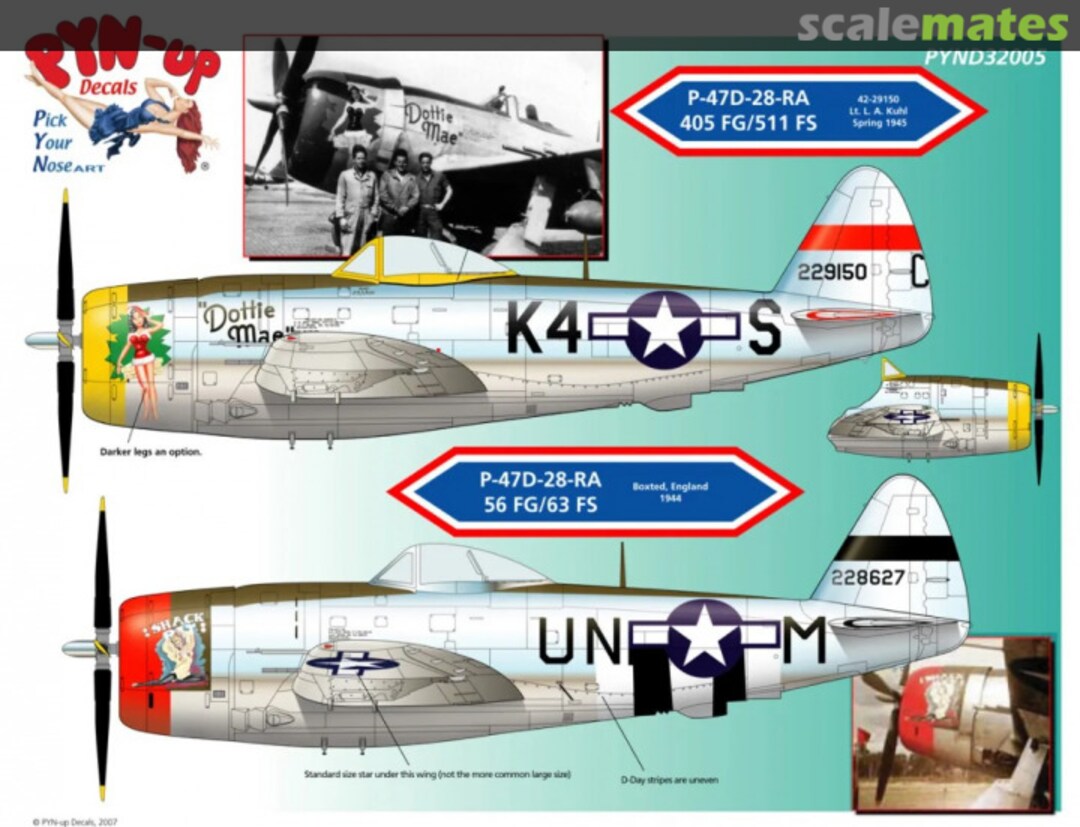 Boxart Thunderbolts Nr. 2. PYND32005 Pyn-Up Decals Boxart Thunderbolts Nr. 2. PYND32005 Pyn-Up Decals