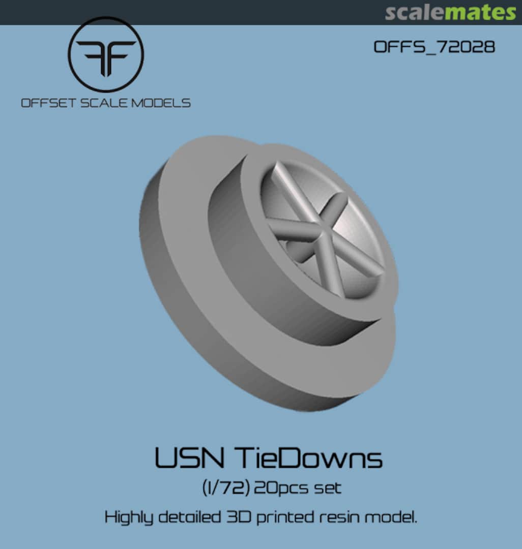 Boxart USN TieDowns (1/72) 20pcs set OFFS_72028 Offset Scale Models