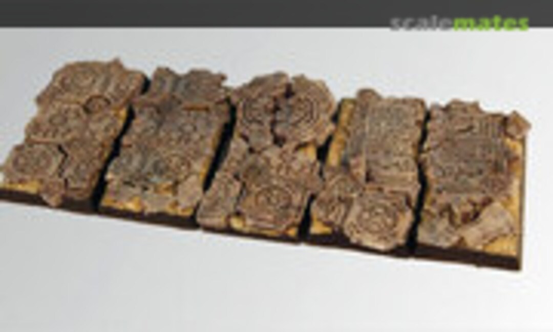 No Ruins 25 mm / 50 mm square bases (3 pcs) (Scibor Monsterous Miniatures BSRU0009) BSRU0009