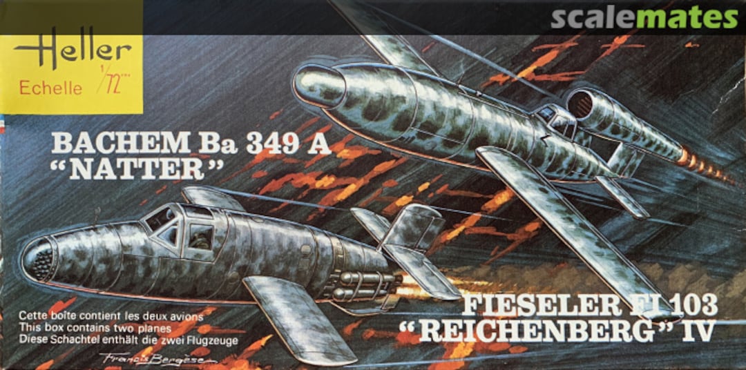 Boxart Bachem Ba 349A "Natter" - Fieseler Fi 103 "Reichenberg" IV 071 Heller Boxart Bachem Ba 349A "Natter" - Fieseler Fi 103 "Reichenberg" IV 071 Heller