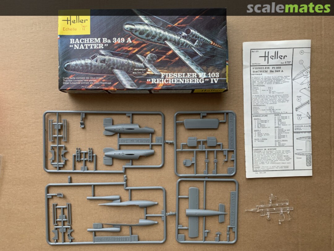 Contents Bachem Ba 349A "Natter" - Fieseler Fi 103 "Reichenberg" IV 071 Heller Contents Bachem Ba 349A "Natter" - Fieseler Fi 103 "Reichenberg" IV 071 Heller
