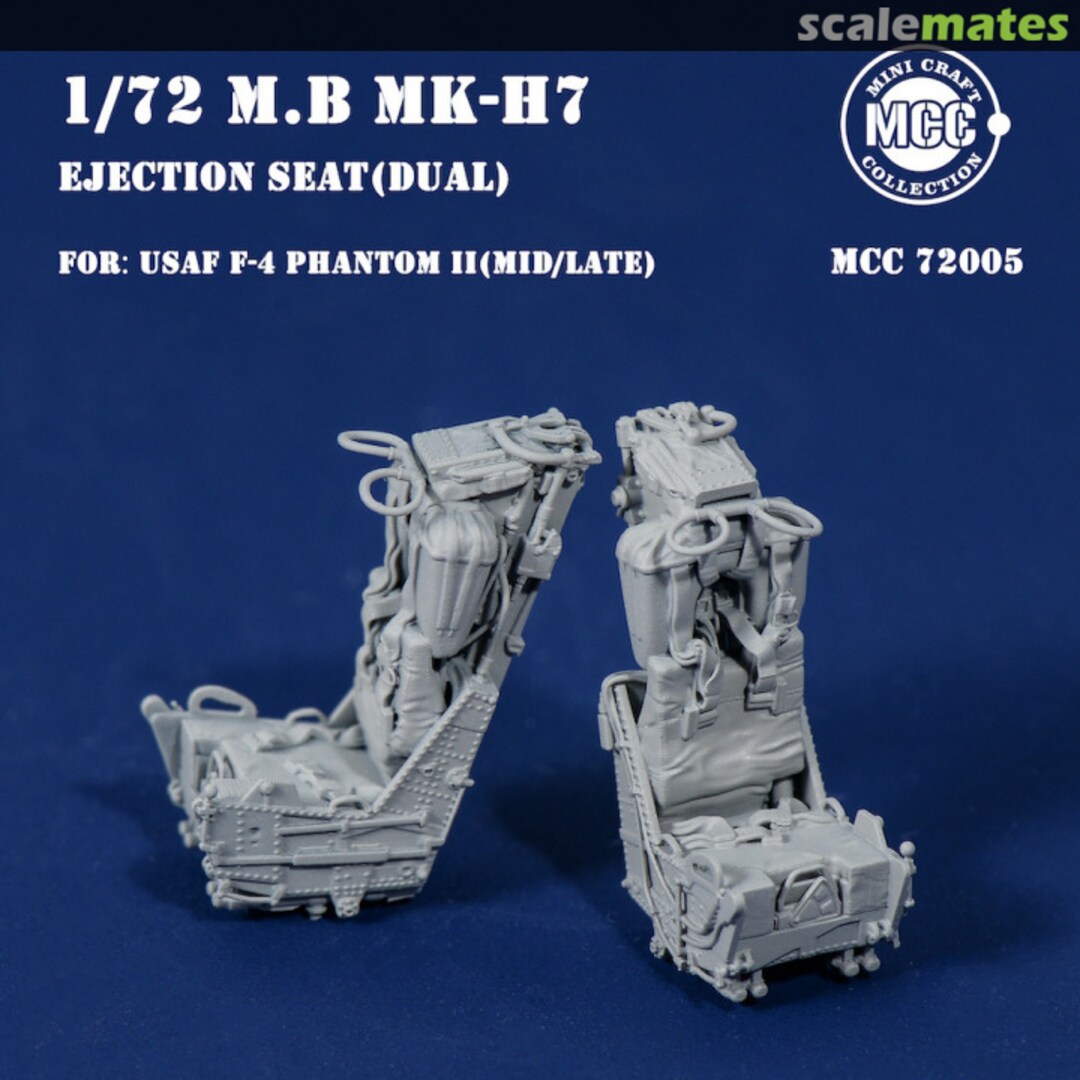 Boxart M.B MK.H7 Ejection Seats for F-4 Phantom II Air Force variants (2pcs) Mini Craft Collection MCC72001 1:72 MCC72005 MINI CRAFT collection Boxart M.B MK.H7 Ejection Seats for F-4 Phantom II Air Force variants (2pcs) Mini Craft Collection MCC72001 1:72 MCC72005 MINI CRAFT collection
