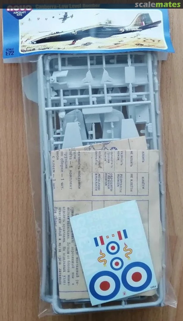 Boxart Canberra-Low Level bomber F203 OLD Frog Novo Models Boxart Canberra-Low Level bomber F203 OLD Frog Novo Models