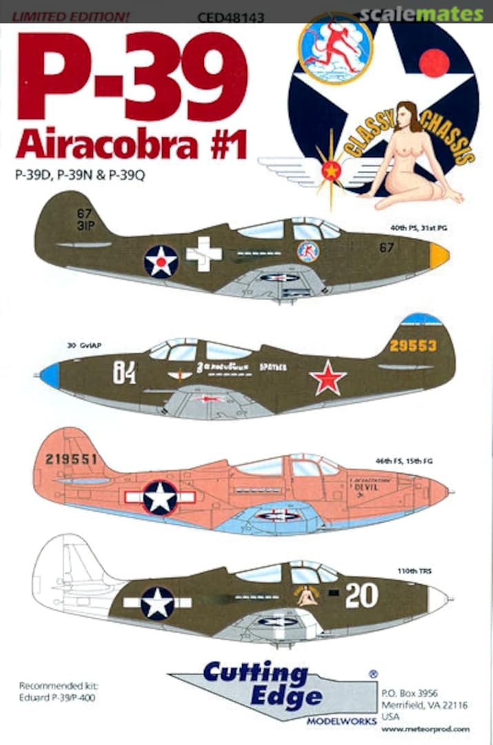 Boxart P-39 Airacobra #1 CED48143 Cutting Edge Modelworks Boxart P-39 Airacobra #1 CED48143 Cutting Edge Modelworks