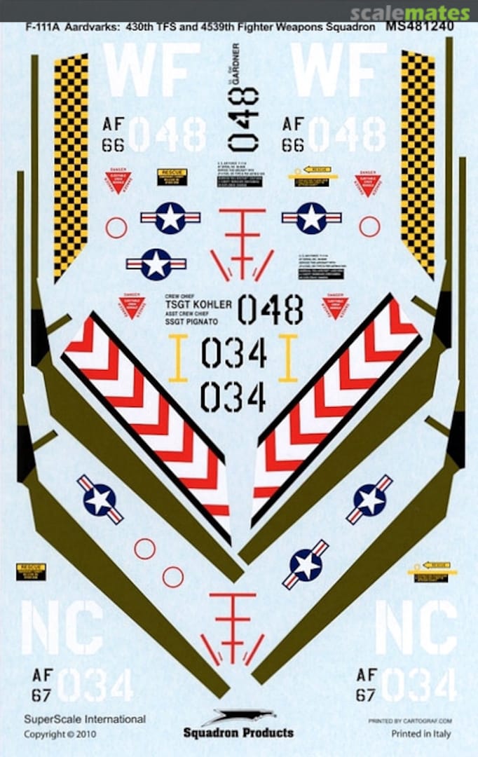 Boxart F-111A Aardvark MS481240 SuperScale International Boxart F-111A Aardvark MS481240 SuperScale International