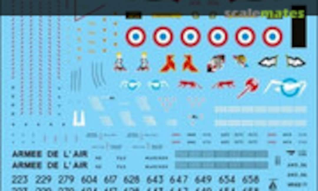 1:48 Mirages F1s of the Armée de l'Air Pt.1 (Mission Mark Decals mmd48001) mmd48001