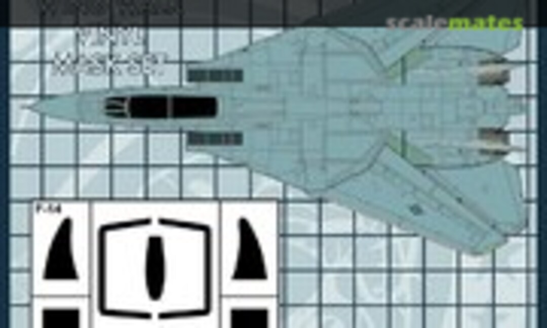 1:48 Canopy & Wing Walk Vinyl Mask Set for F-14 Tomcat (Furball Aero-Design FMS-002) FMS-002