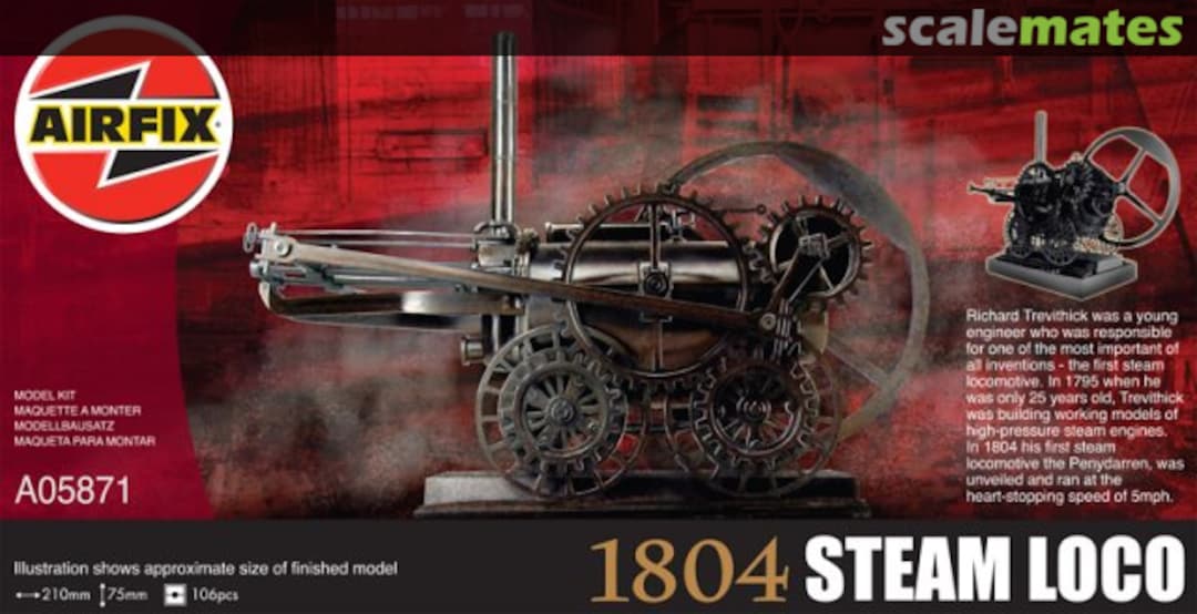 Boxart 1804 Steam Loco A05871 Airfix Boxart 1804 Steam Loco A05871 Airfix