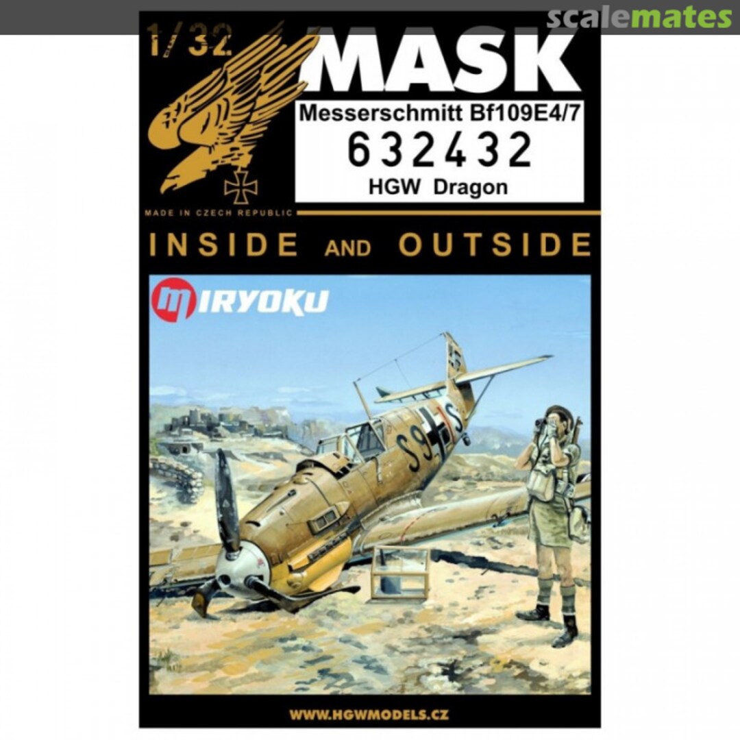 Boxart Bf109E-4/7 - Masks - Dragon / Cyber Hobby - 632432 HGW Models Boxart Bf109E-4/7 - Masks - Dragon / Cyber Hobby - 632432 HGW Models