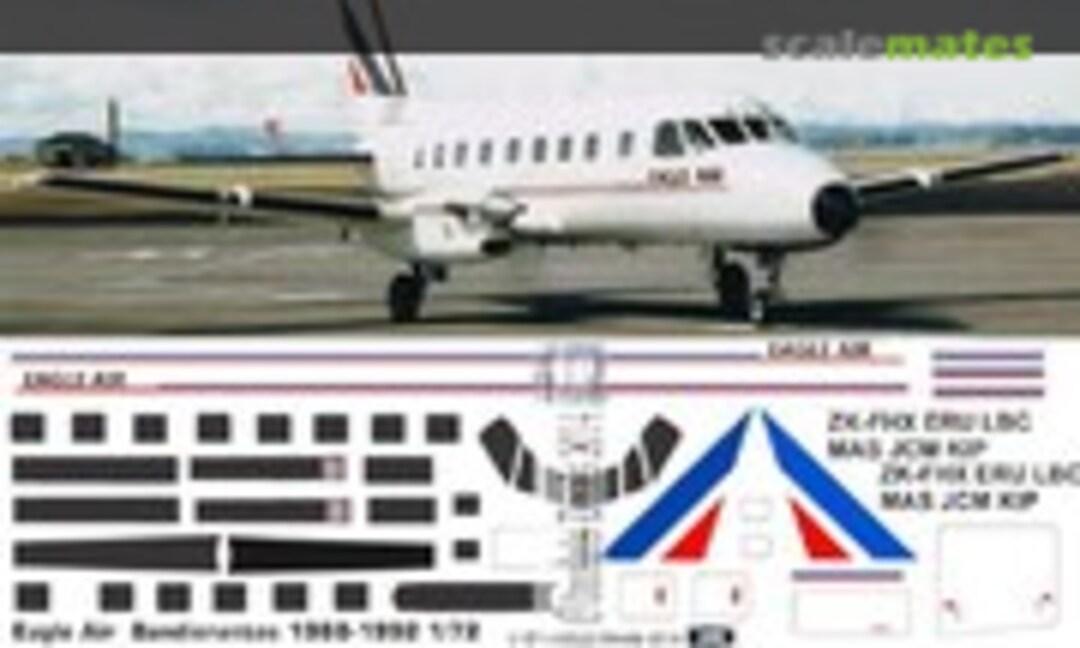 1:144 Bandeirante - Eagle Airways 1988-1992 (Oldmodels Decals OMD0508B) OMD0508B