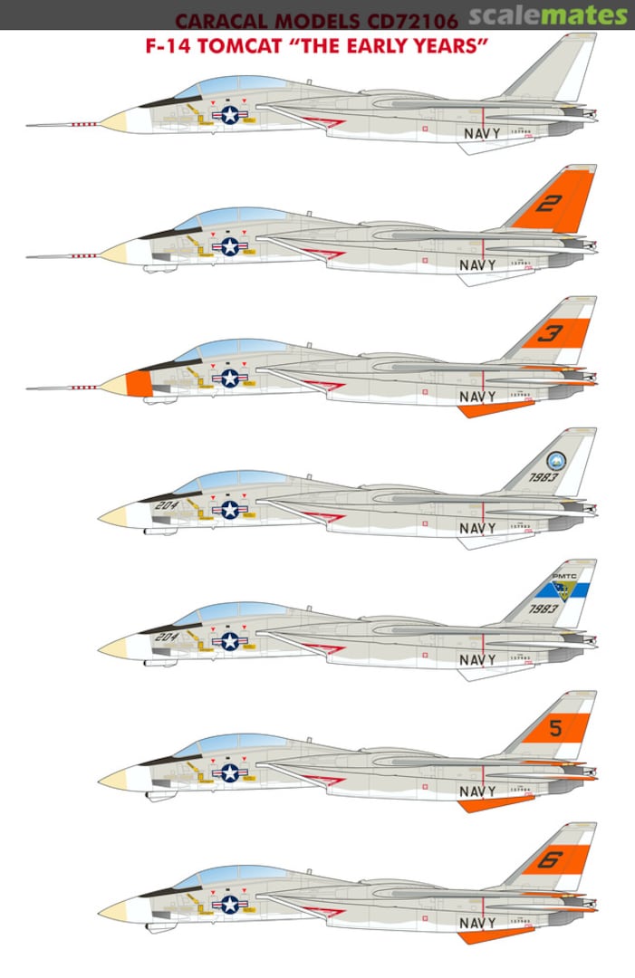Boxart F-14 Tomcat "The Early Years" CD72106 Caracal Models Boxart F-14 Tomcat "The Early Years" CD72106 Caracal Models