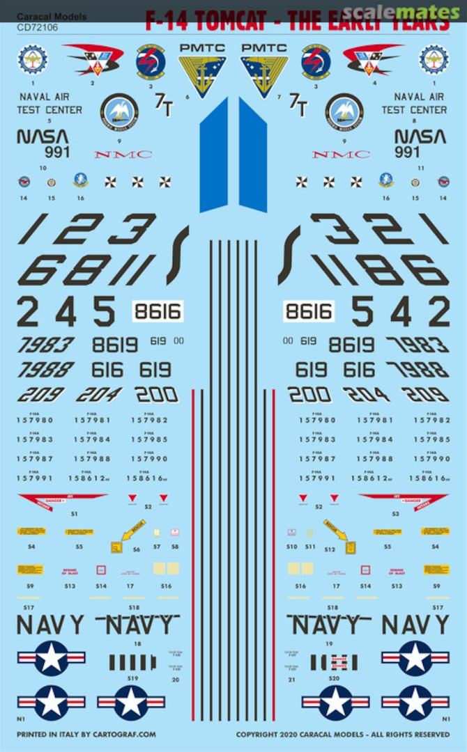 Contents F-14 Tomcat "The Early Years" CD72106 Caracal Models Contents F-14 Tomcat "The Early Years" CD72106 Caracal Models
