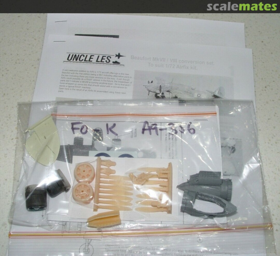 Boxart RAAF Beaufort MkVII / VII conversion set Uncle Les Boxart RAAF Beaufort MkVII / VII conversion set Uncle Les