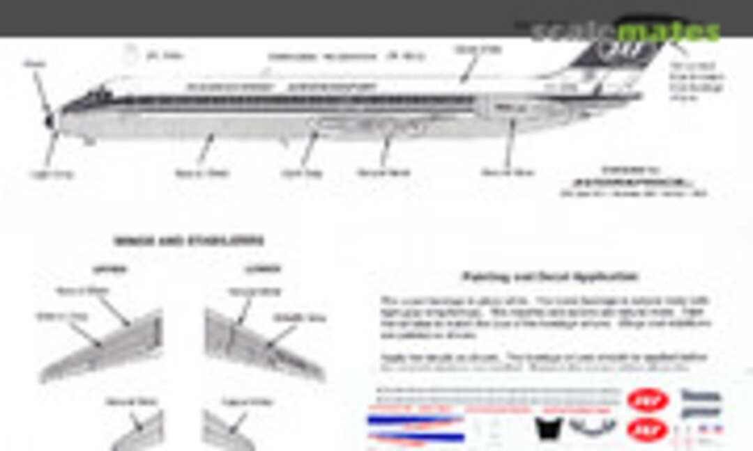 1:200 Yugoslav DC-9-30 Decal (Avigraphics AG2065) AG2065