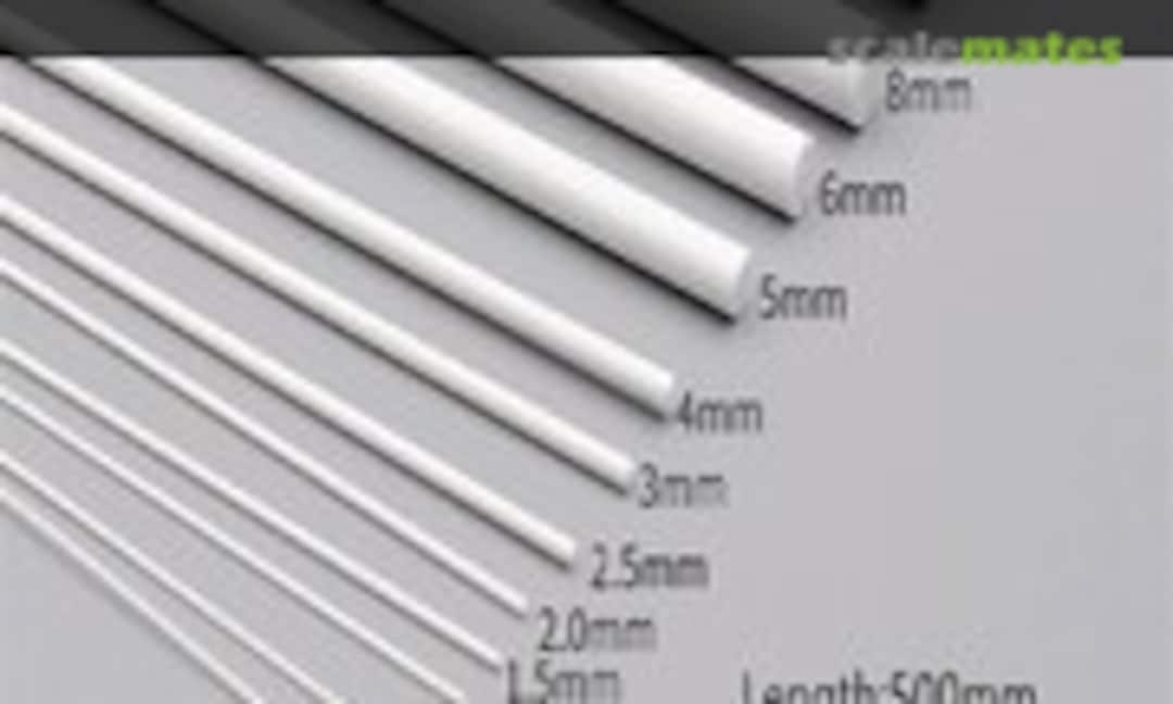 No 0.5-10mm White Round Stick ABS Plastic (MDWD 1mm 100pcs.) 1mm 100pcs.