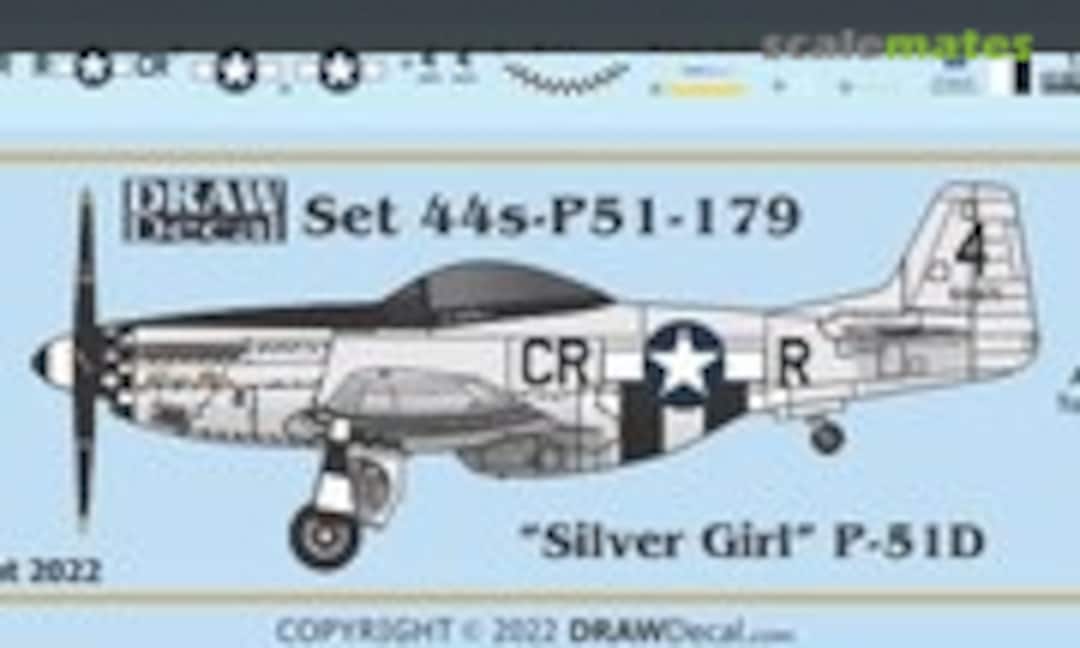 1:144 “Silver Girl” P-51D (Draw Decal 44-P51-179) 44-P51-179